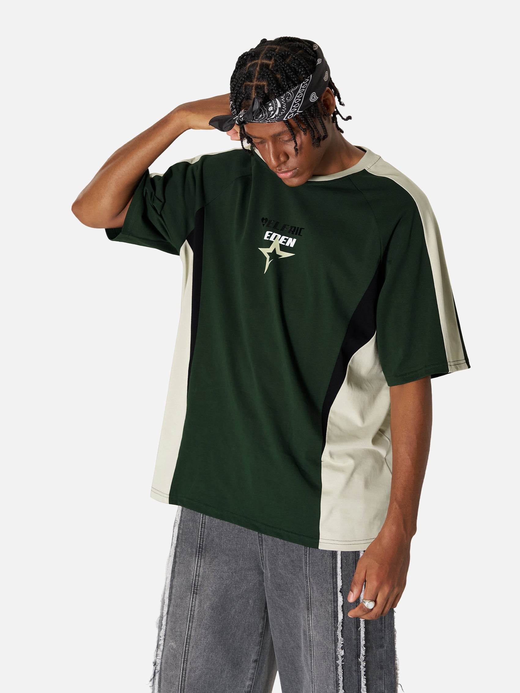 Color Blocking Star Tee