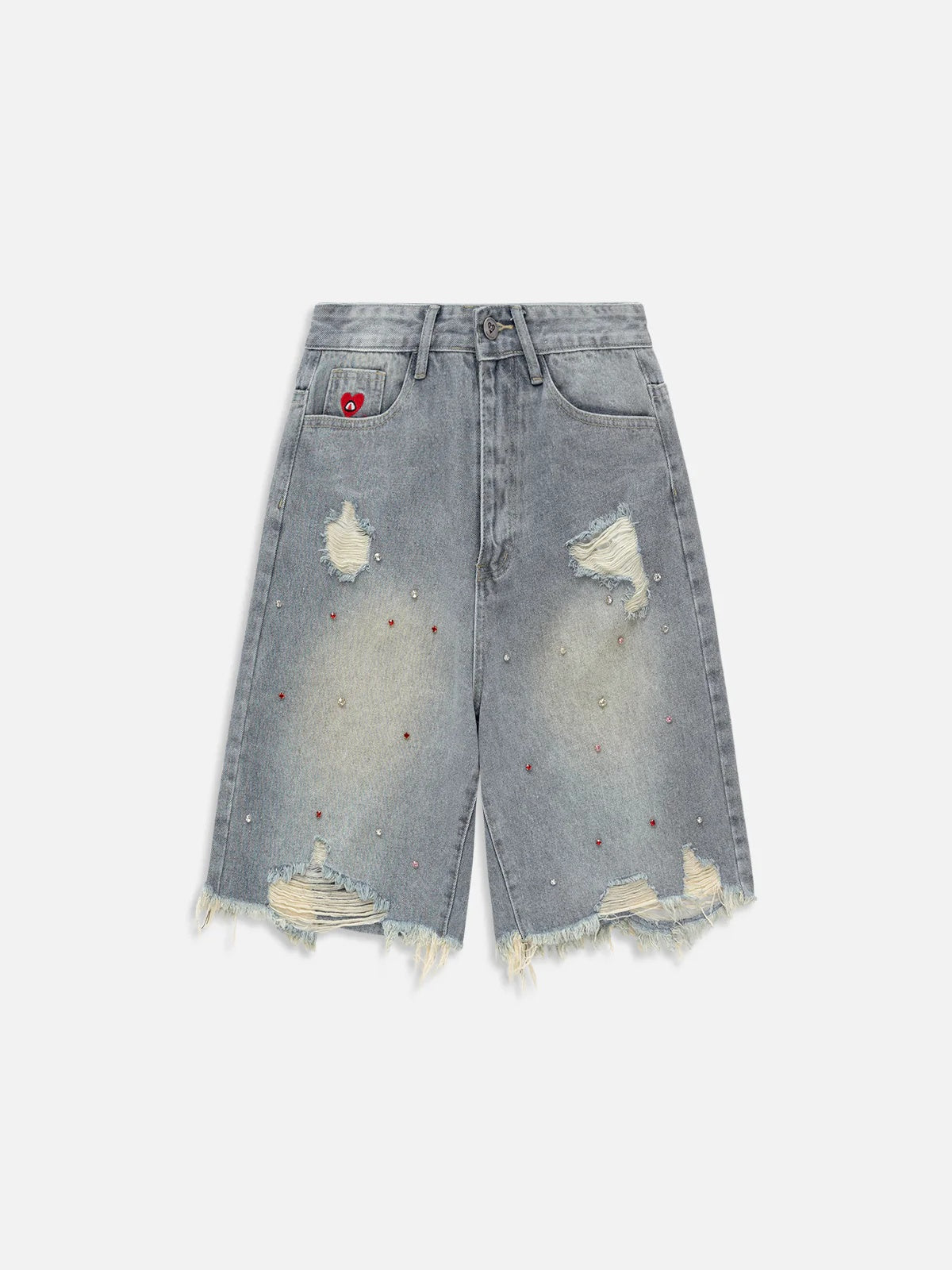 Rhinestone Application Jorts