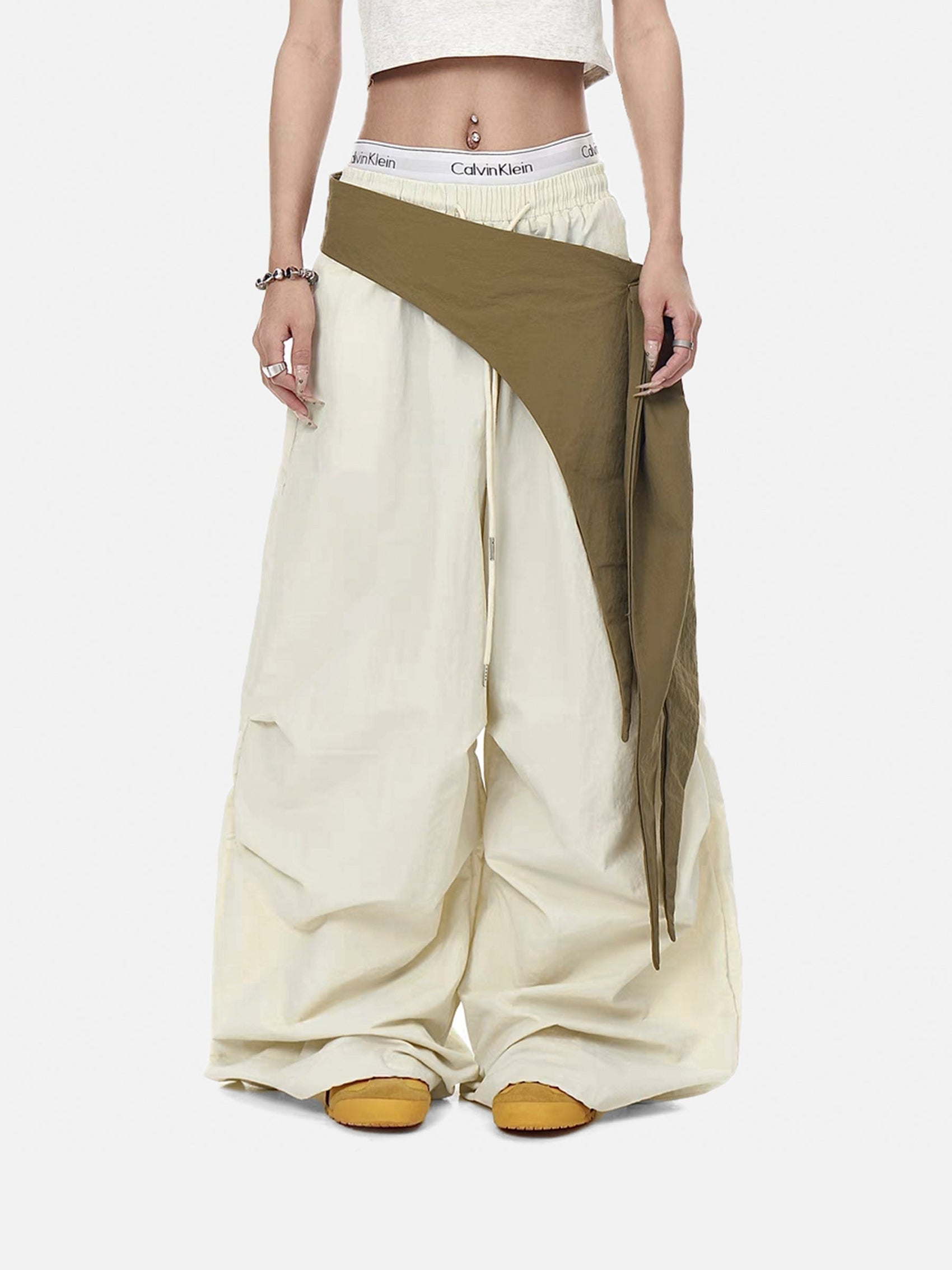 Color Blocking Bandage Pants