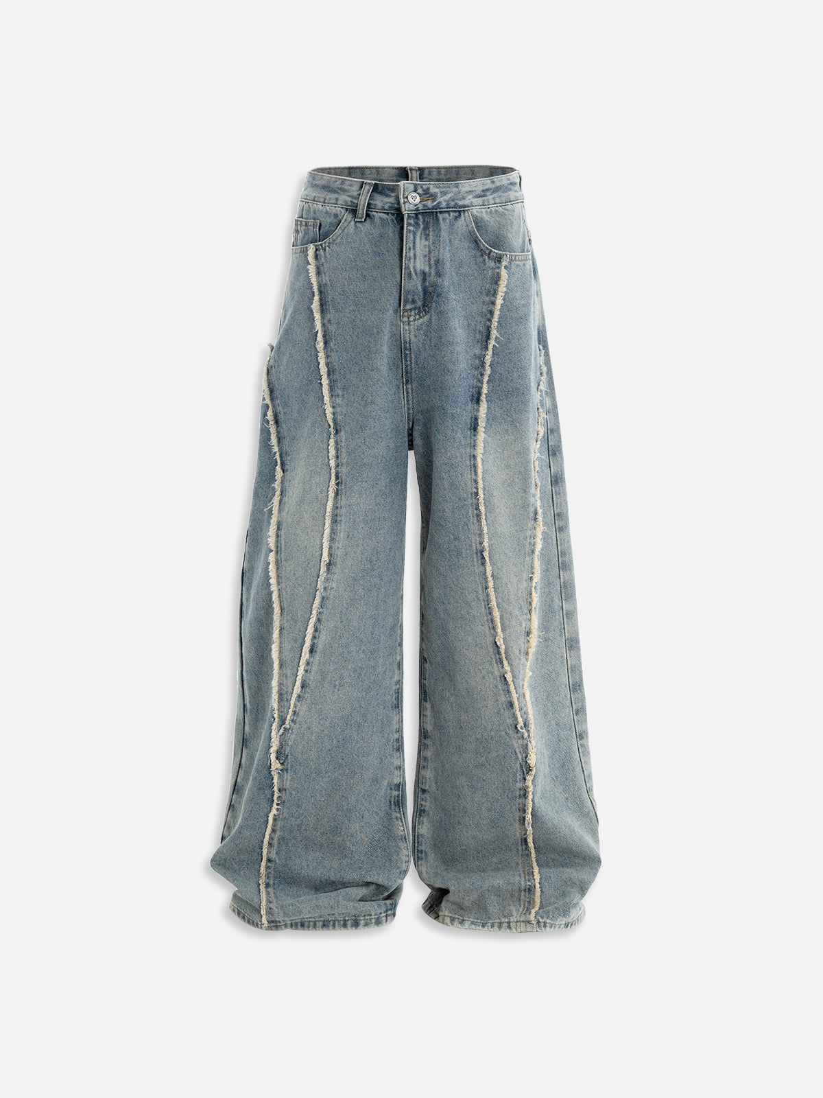 Fringe Baggy Jeans