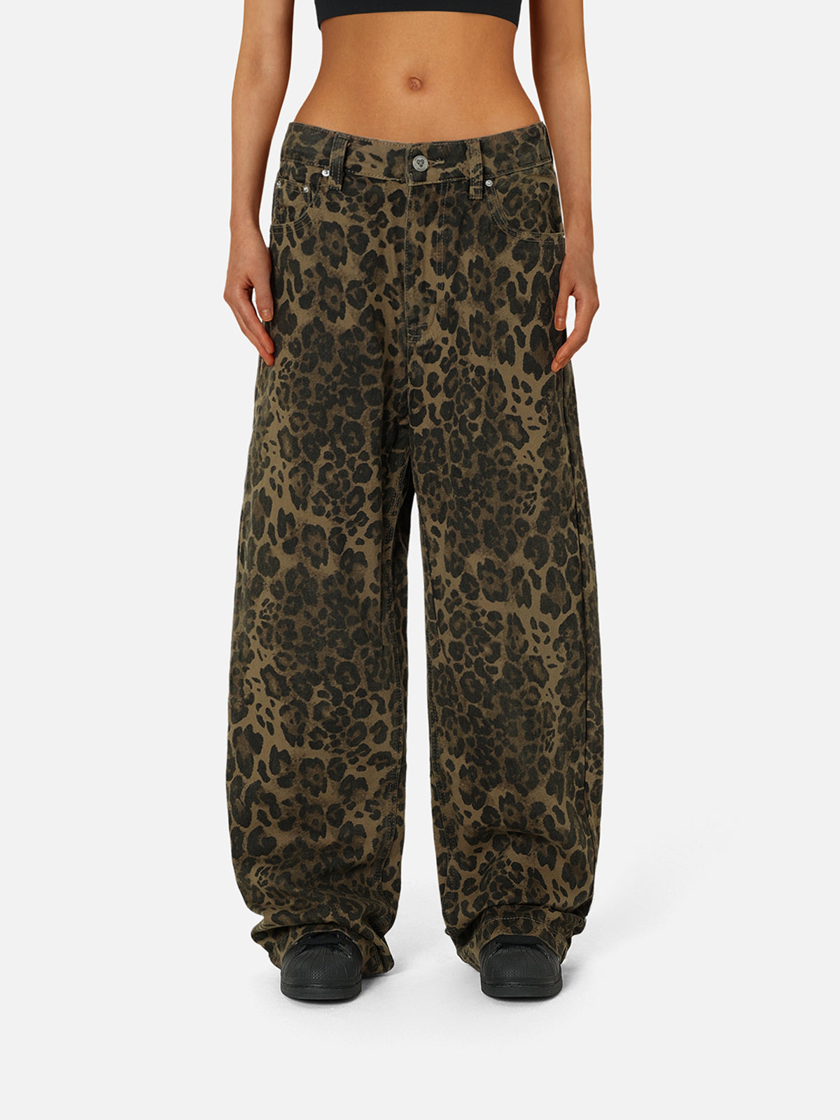 Leopard Print Jeans