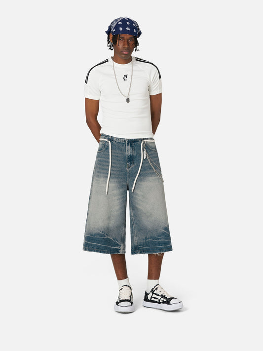 Lightning Print Longline Jorts