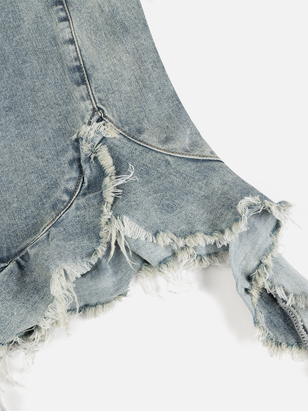 Fringe Hem Denim Tank Top