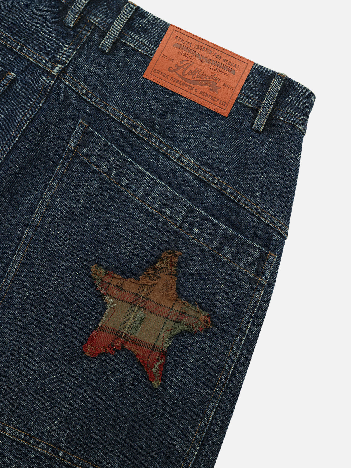 Plaid Star Longline Jorts