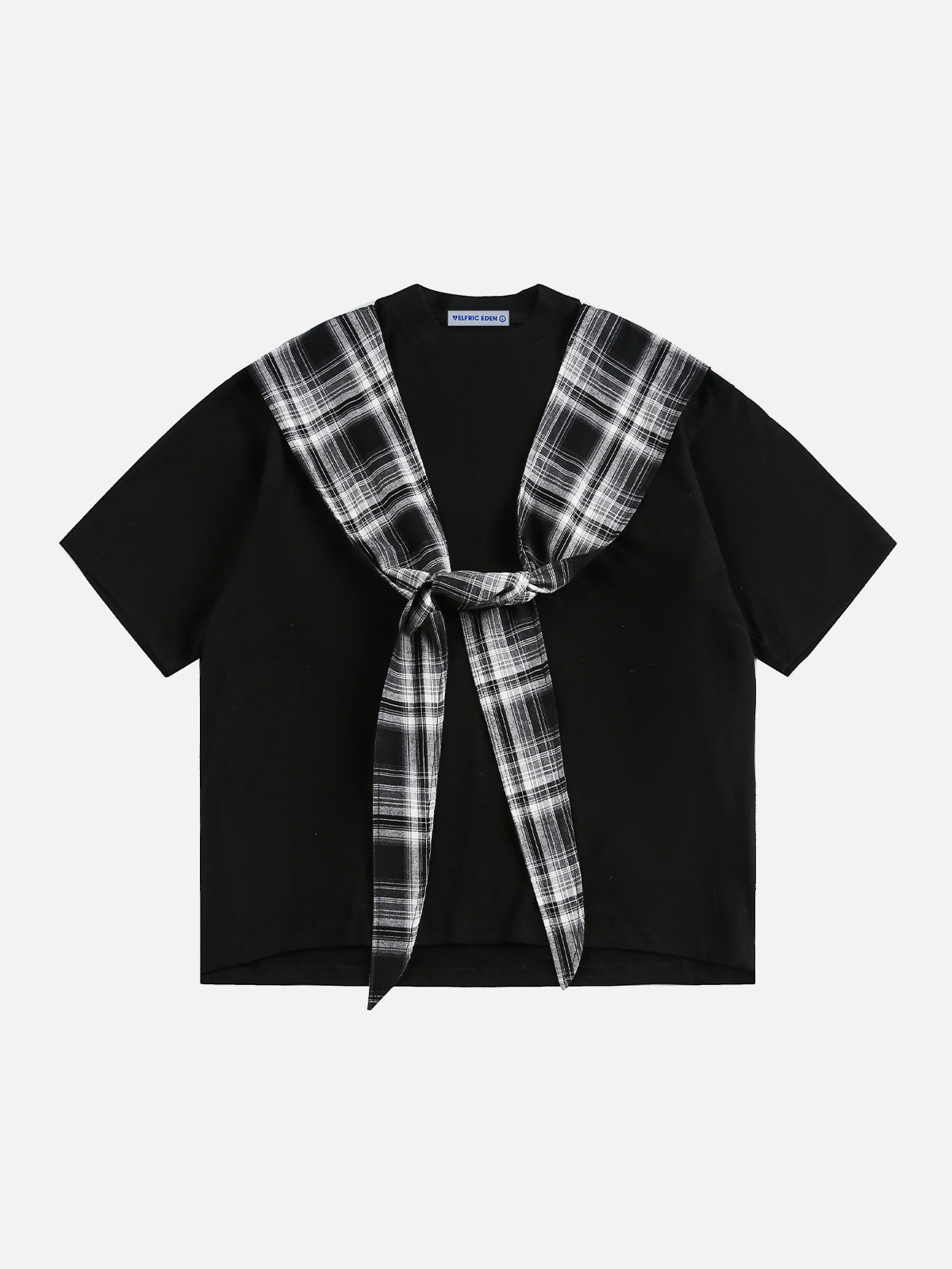 Plaid Patchwork Tee