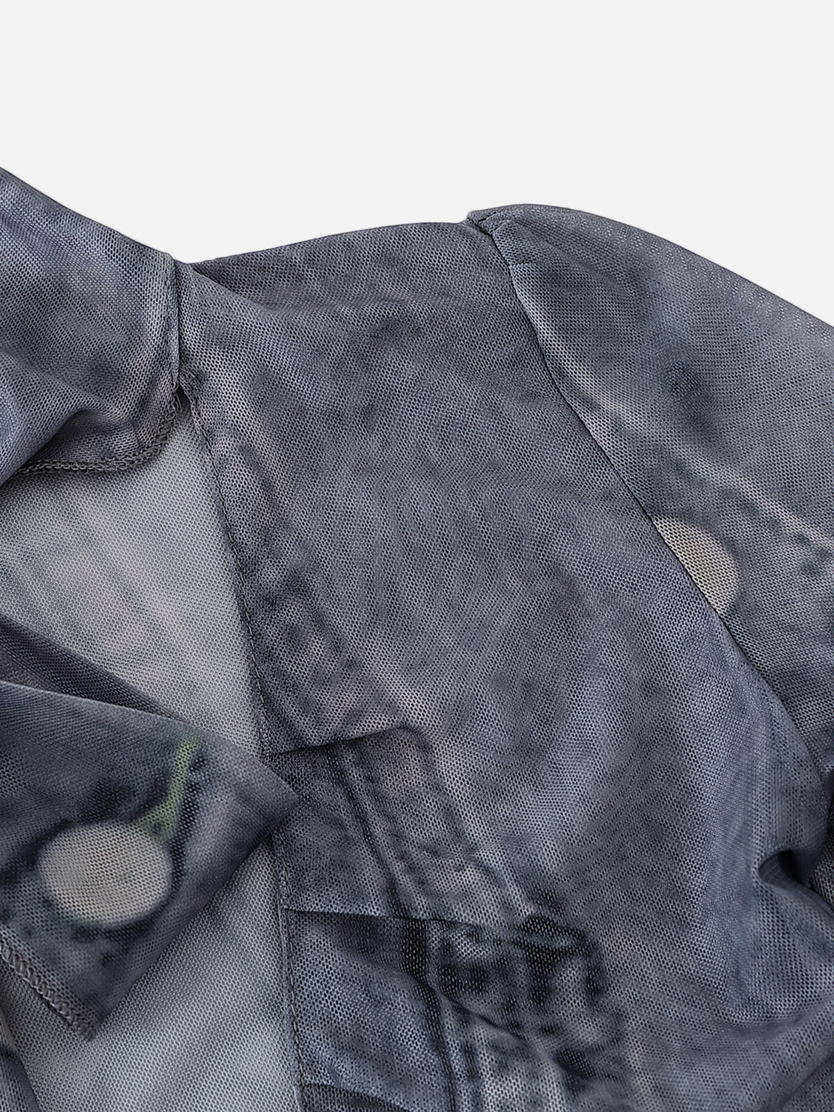 Denim Print Long Sleeve Tee