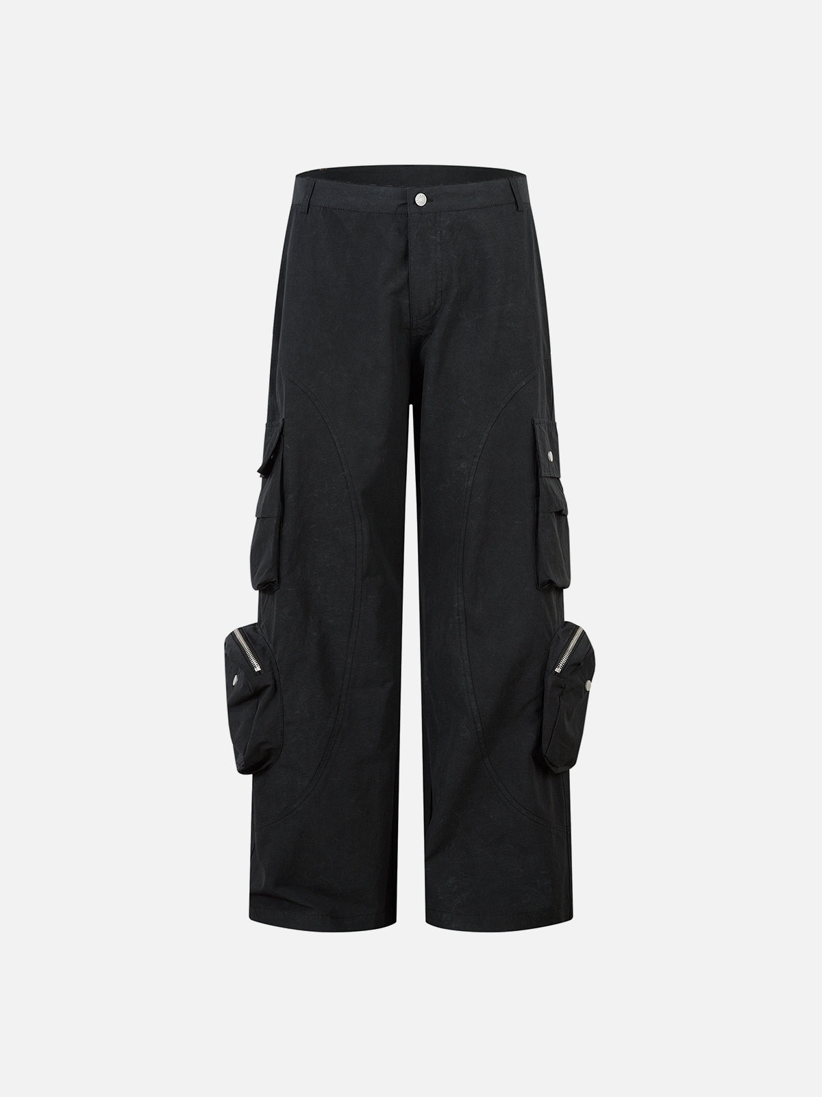Texture Multi Pocket Cargo Pants