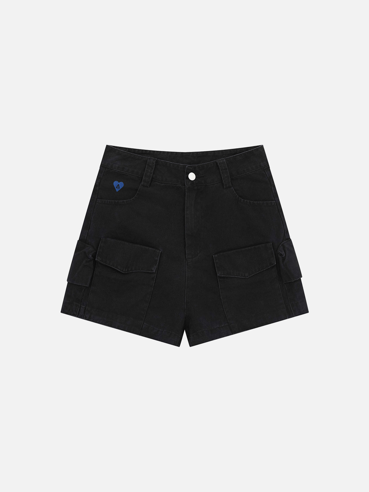 Multi Pocket Washed Mini Jorts