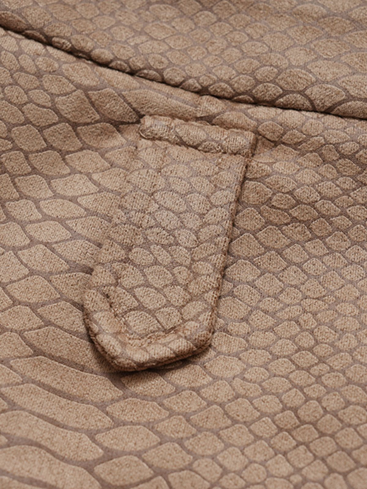 Snake Pattern Patchwork Skirt