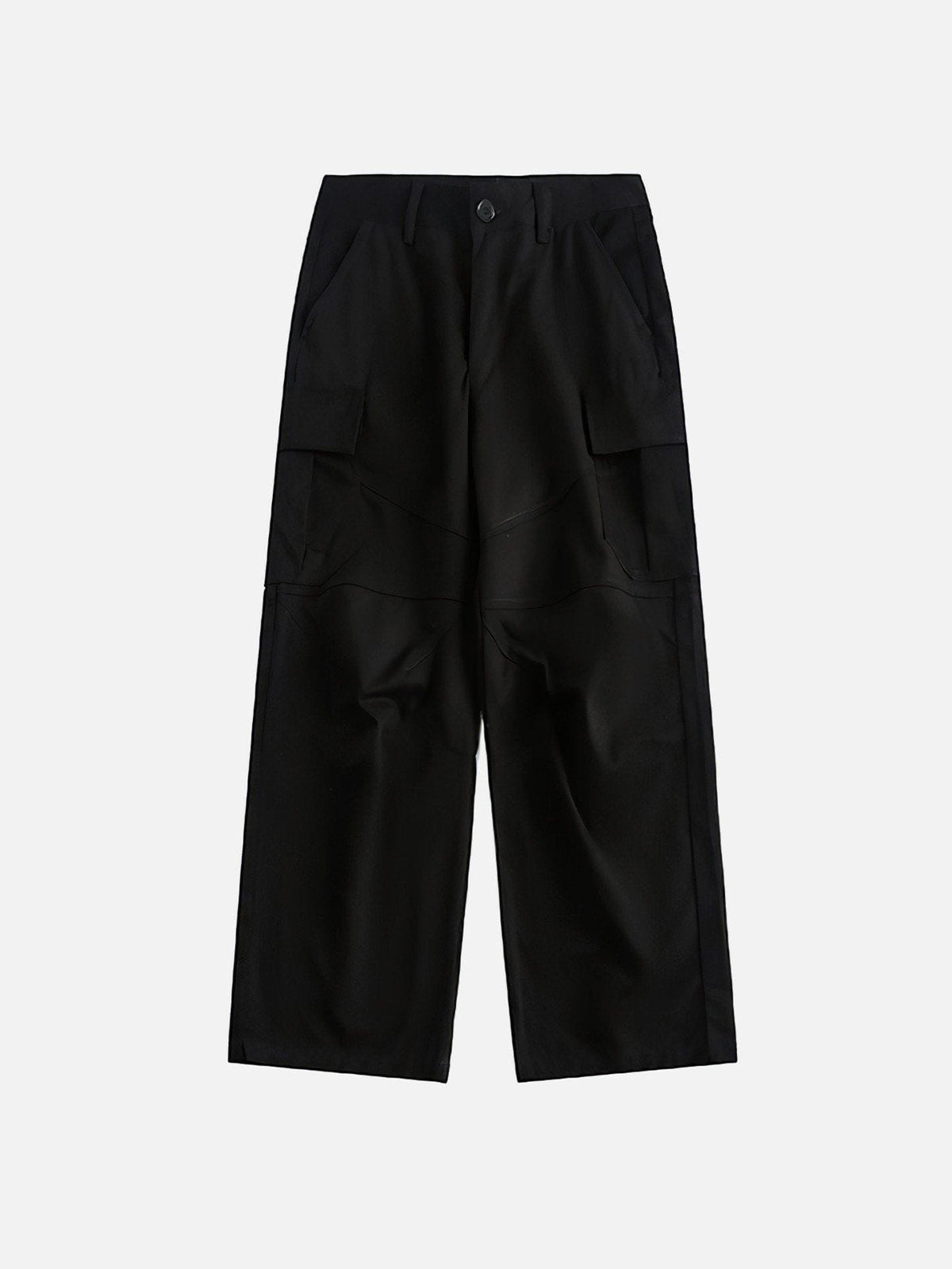 Solid Pocket Cargo Pants