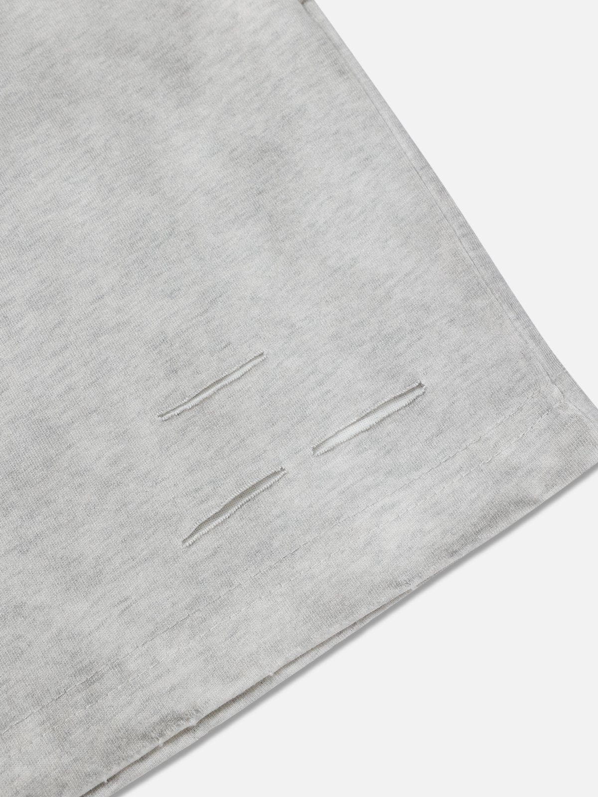 Camouflage Distressed Long Sleeve Tee