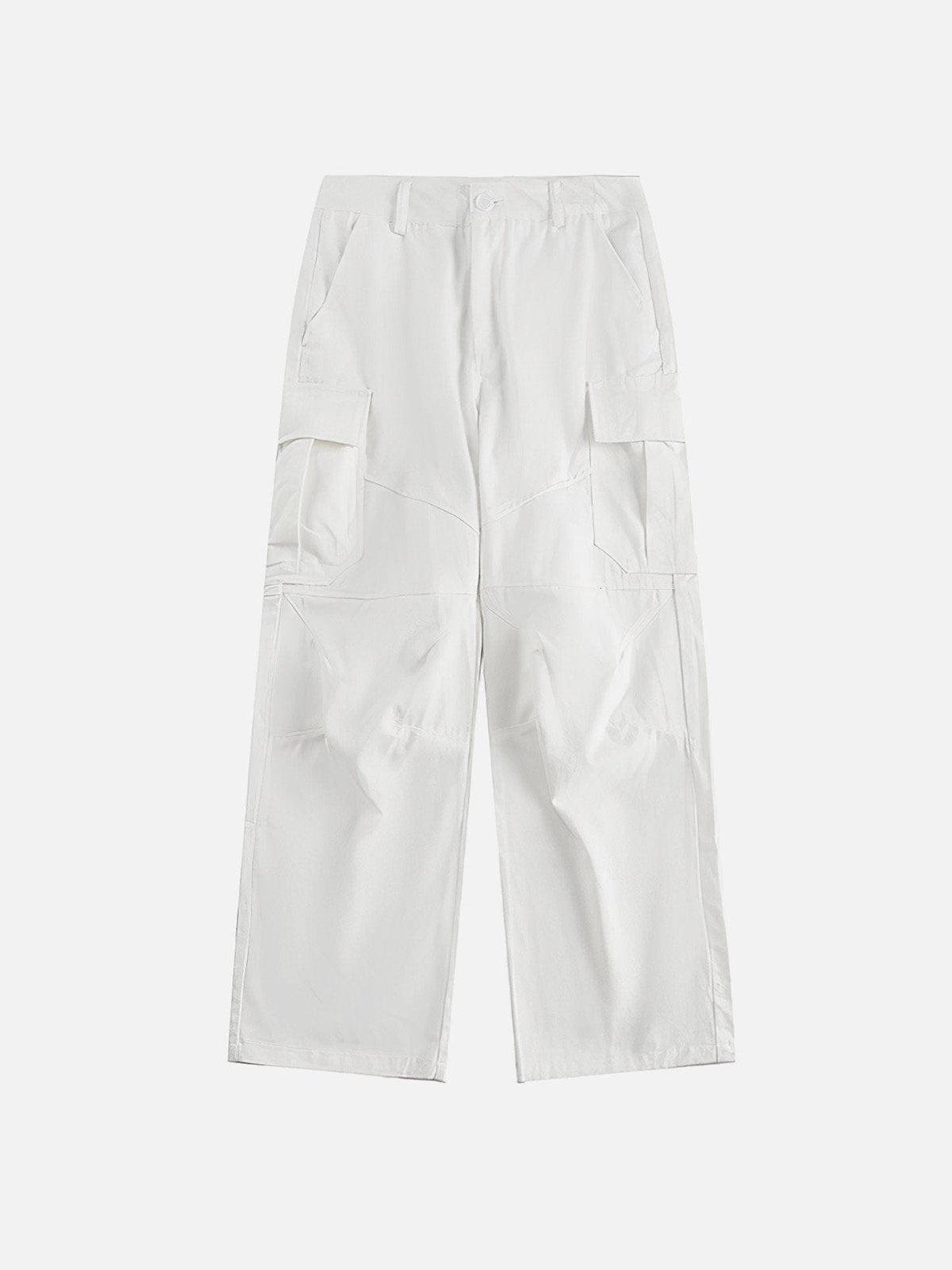 Solid Pocket Cargo Pants