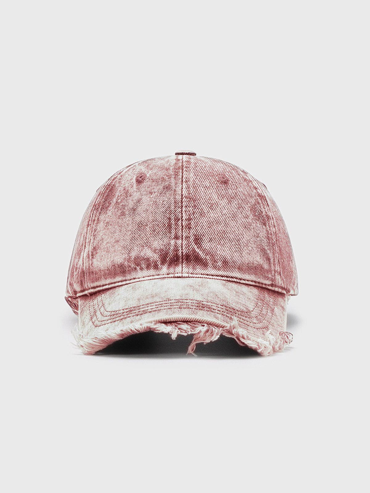 Fringe Washed Denim Cap
