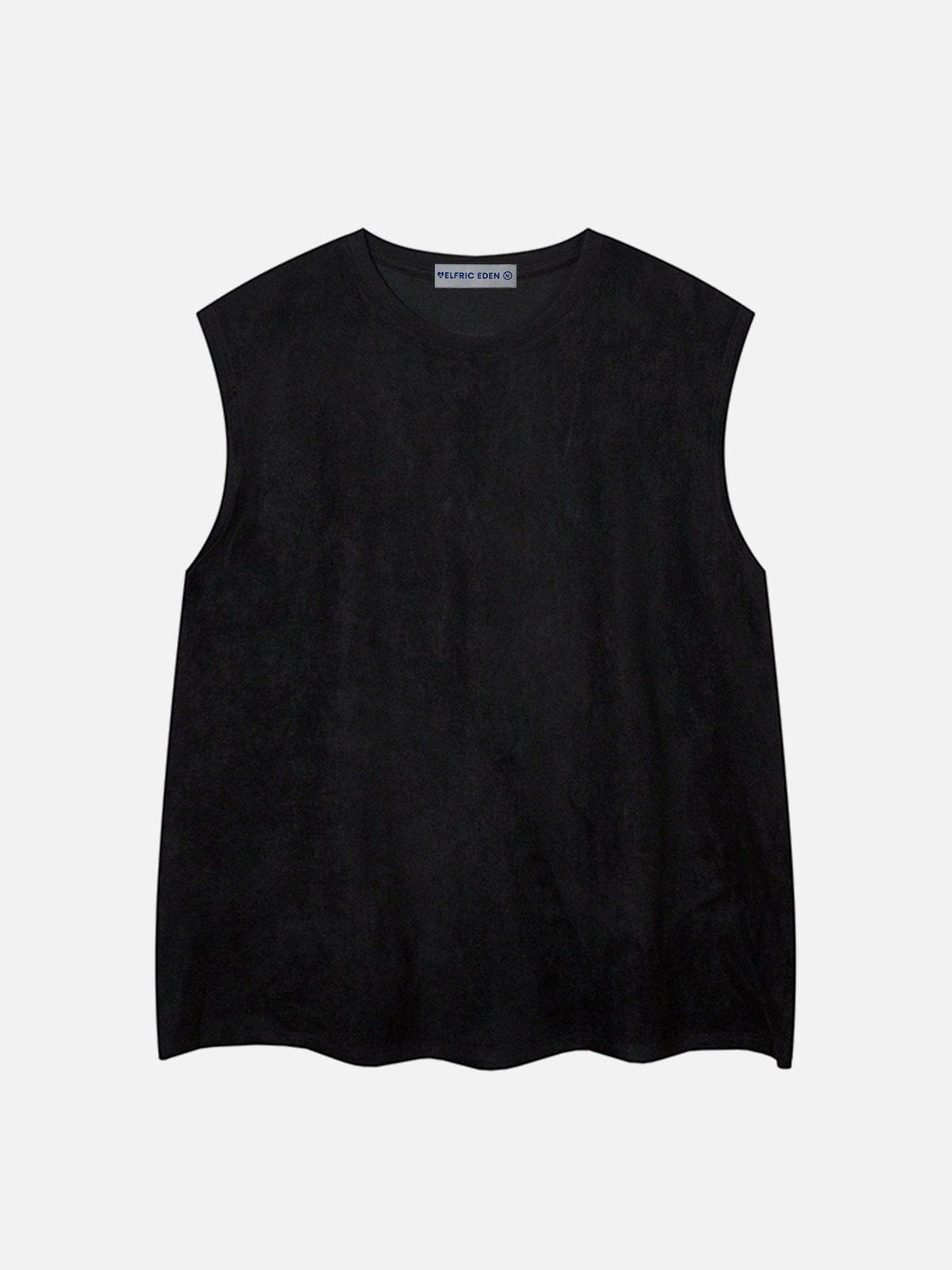Solid Suede Tank Top