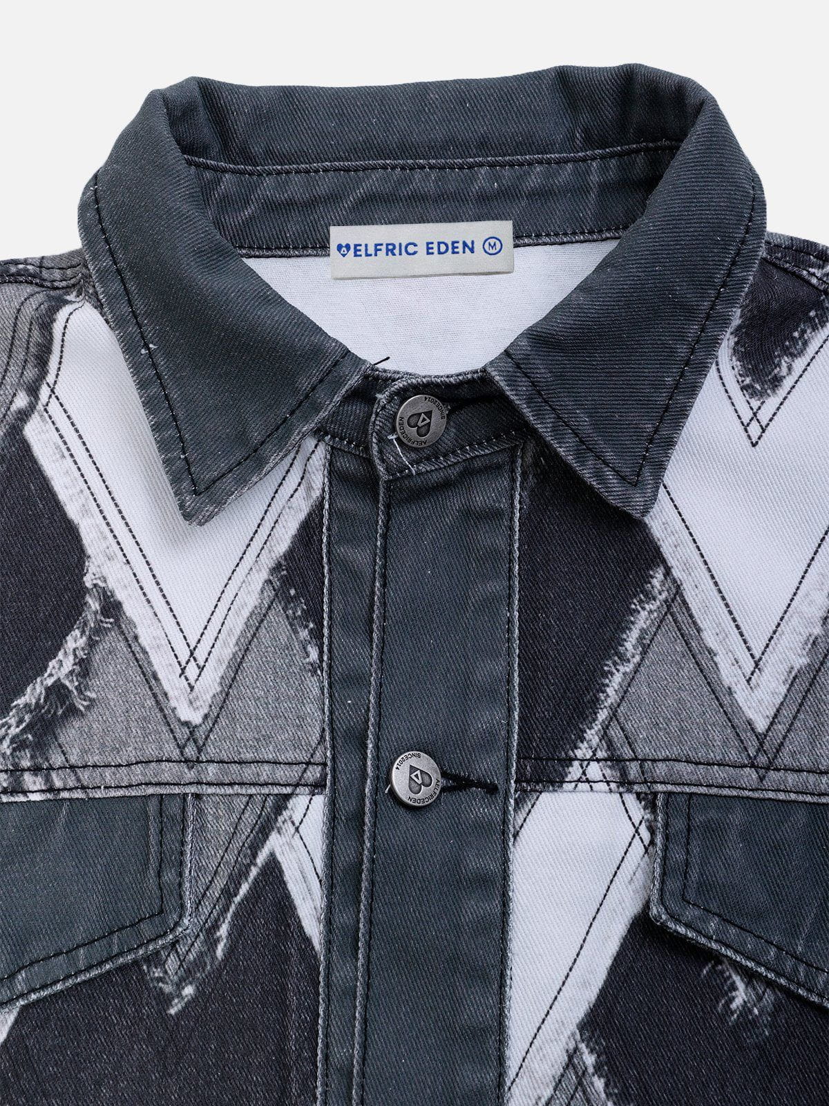 Heart Patchwork Short Sleeve Shirt