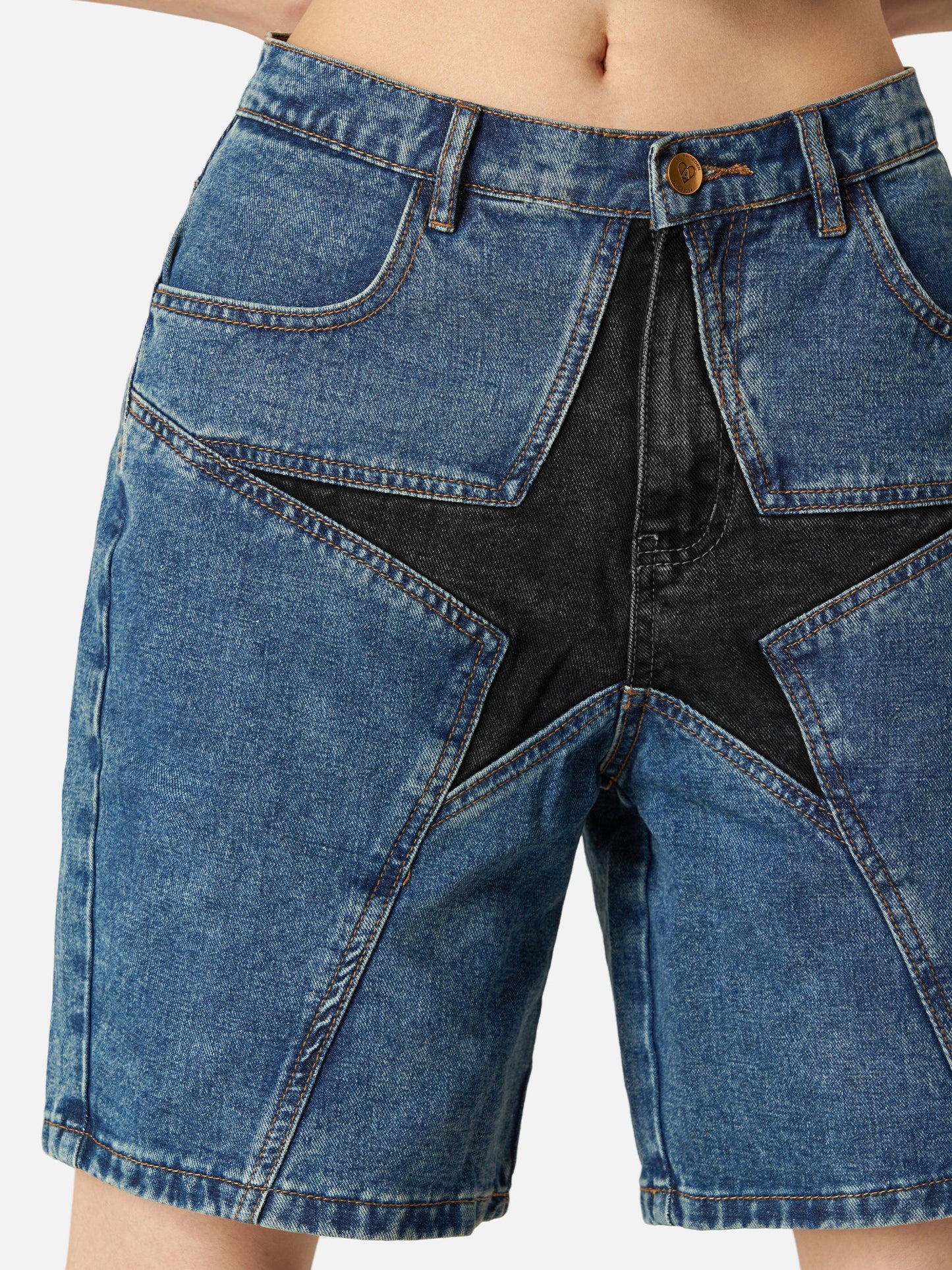 Star Patchwork Jorts