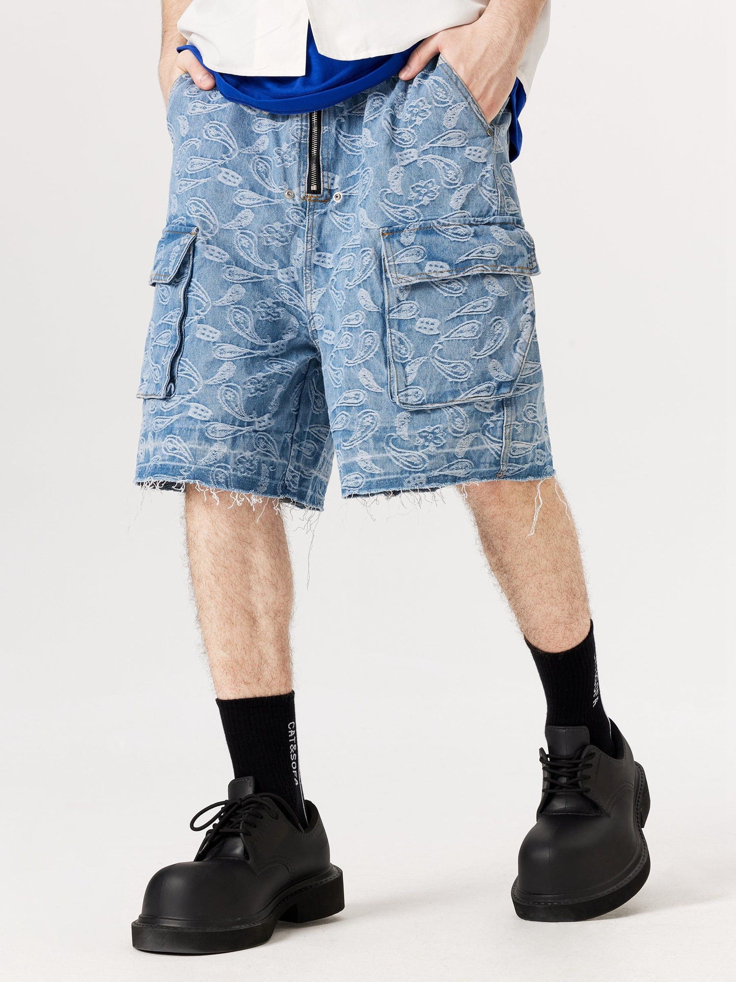 Bandana Jacquard Washed Jorts