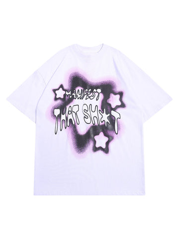 Thesupermade Street Star Foam Print T-shirt