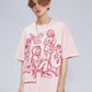 Cartoon Line Character Print Tee
