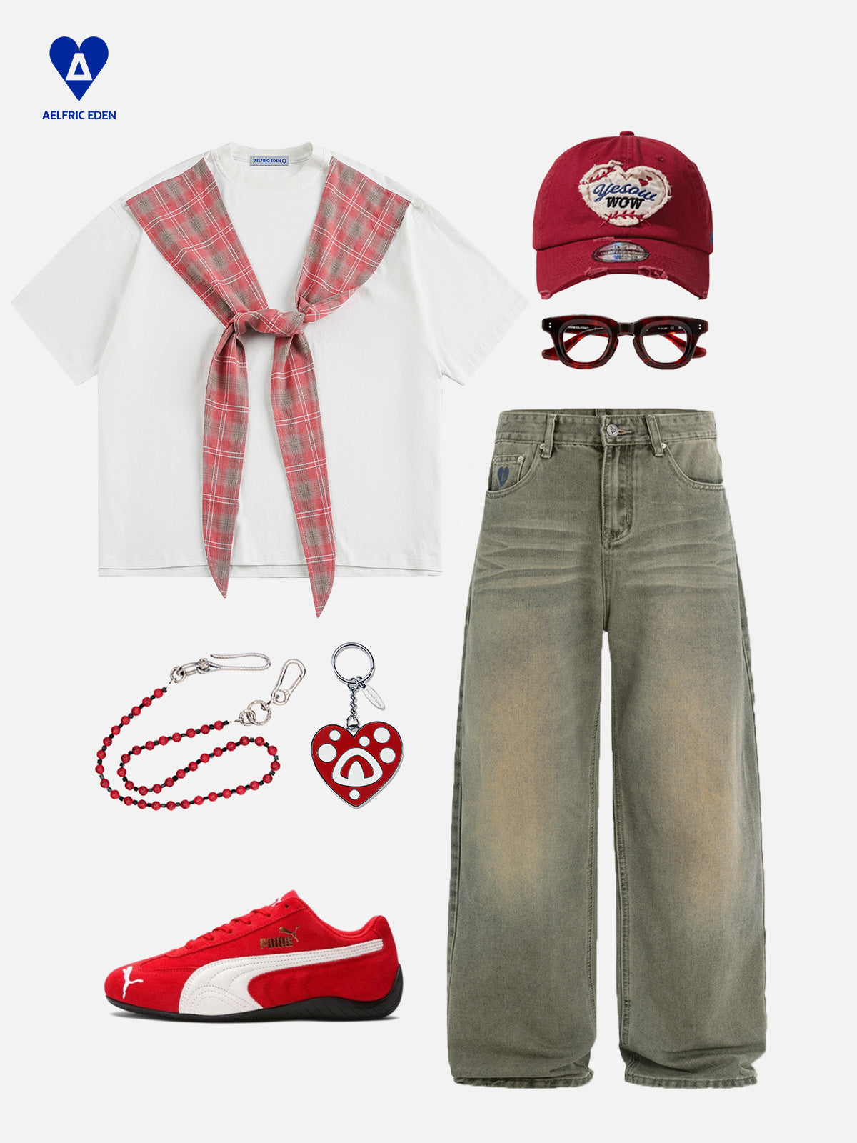 Plaid Patchwork Tee