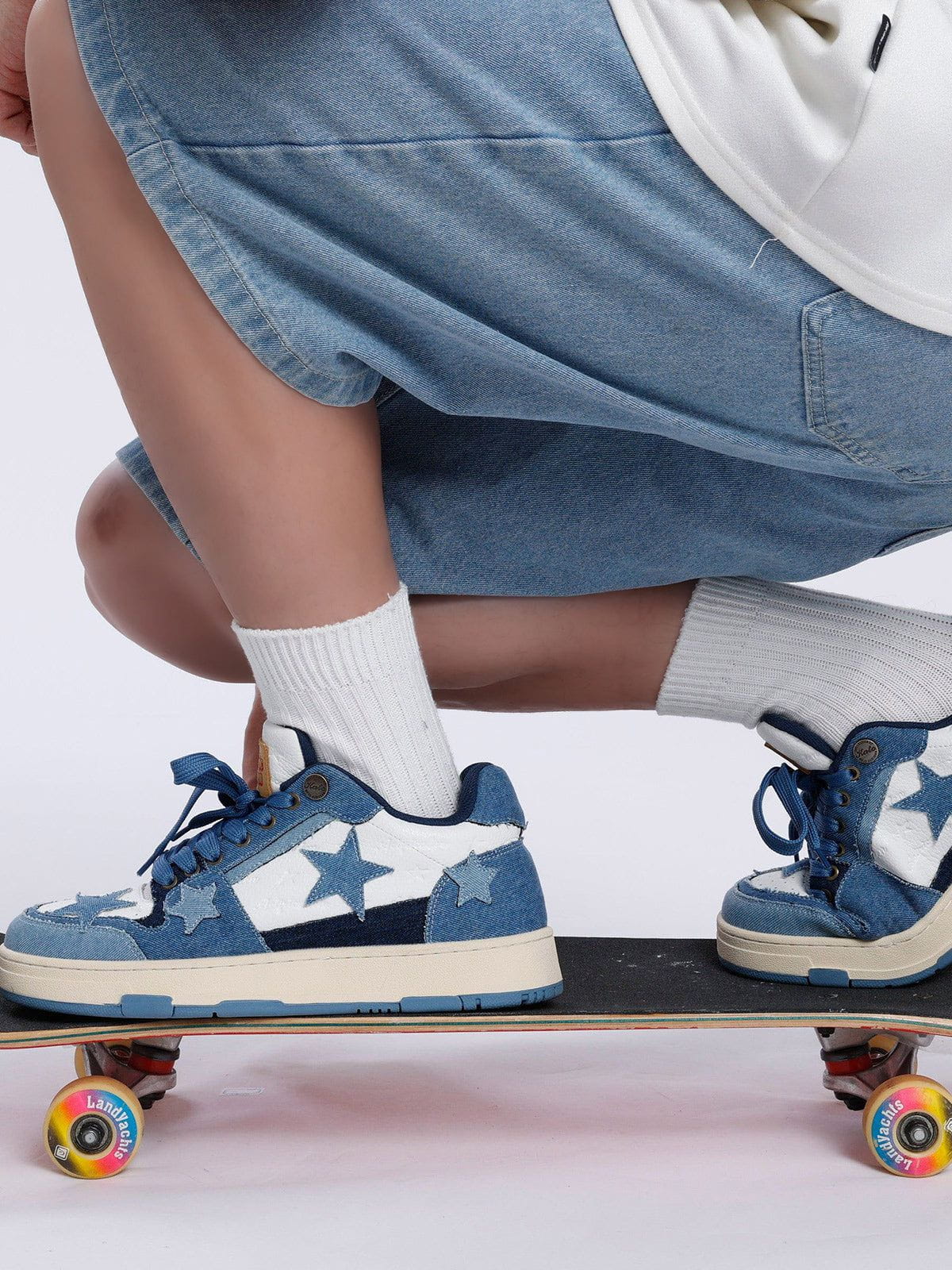 Starry Climb Stars Casual All-Match Denim Shoes