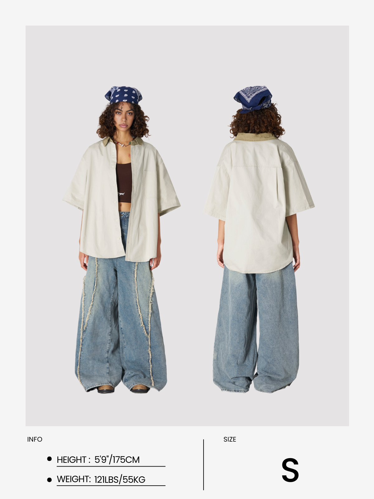 Basic Oversized Short Sleeve Shirt