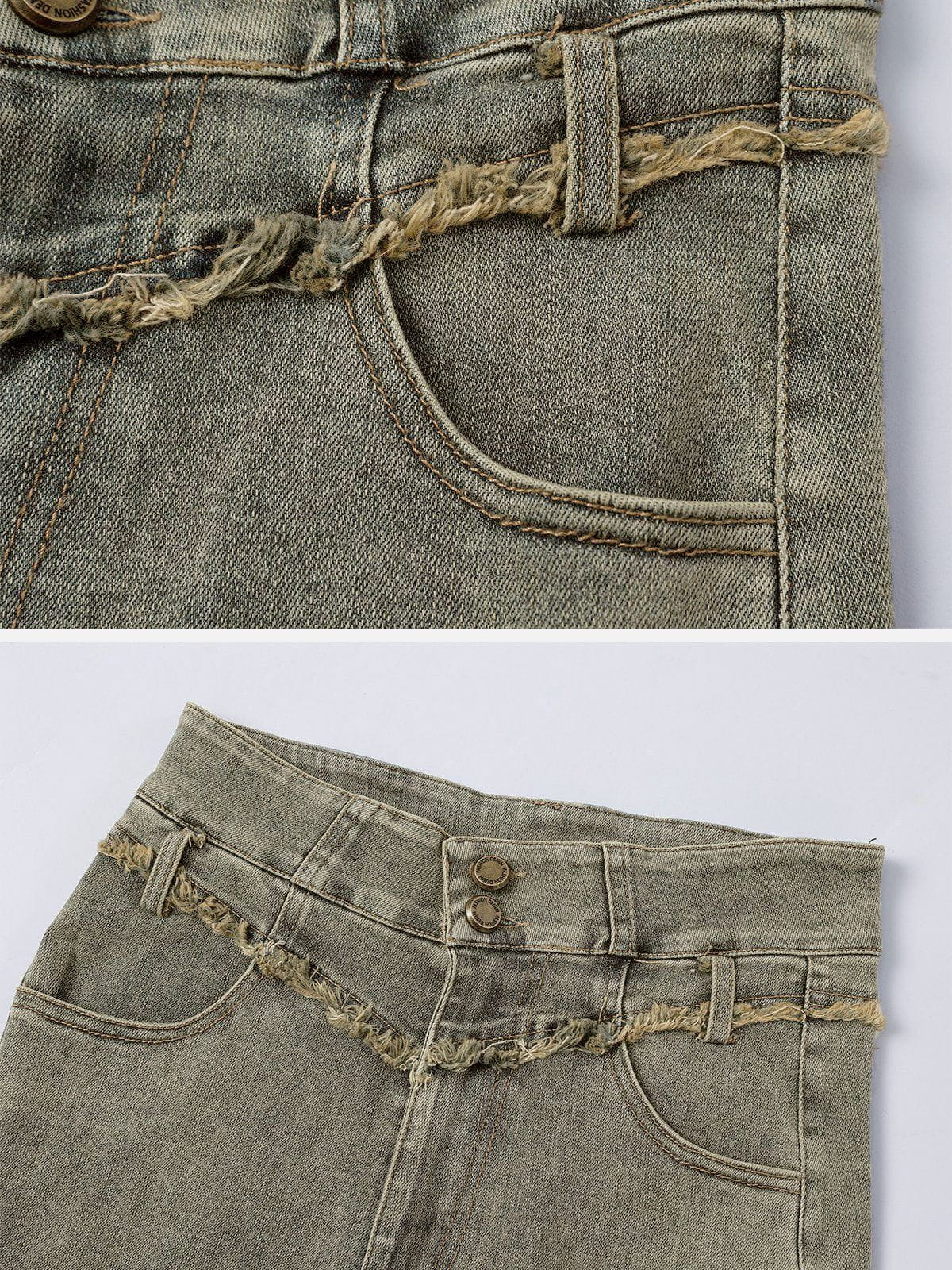 Vintage Fringe Star Jeans