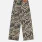 Wrinkle Camouflage Loose Jeans