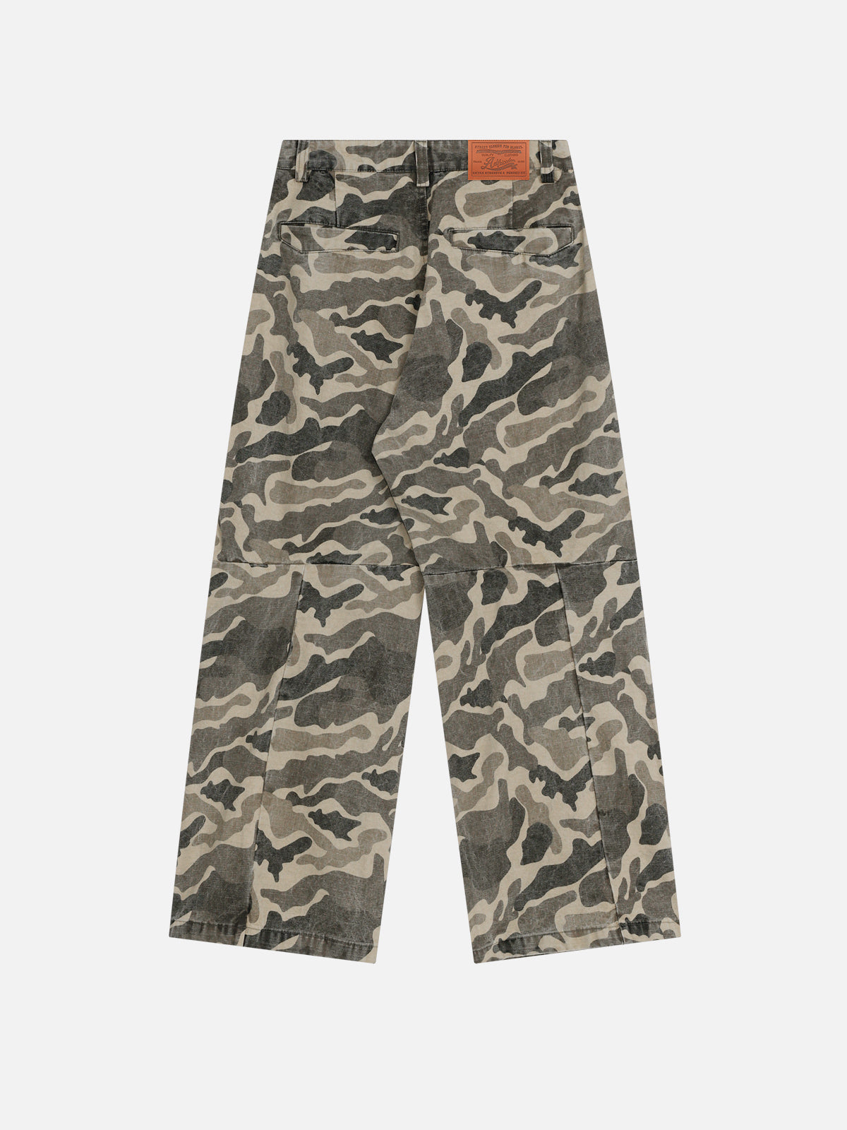 Wrinkle Camouflage Loose Jeans
