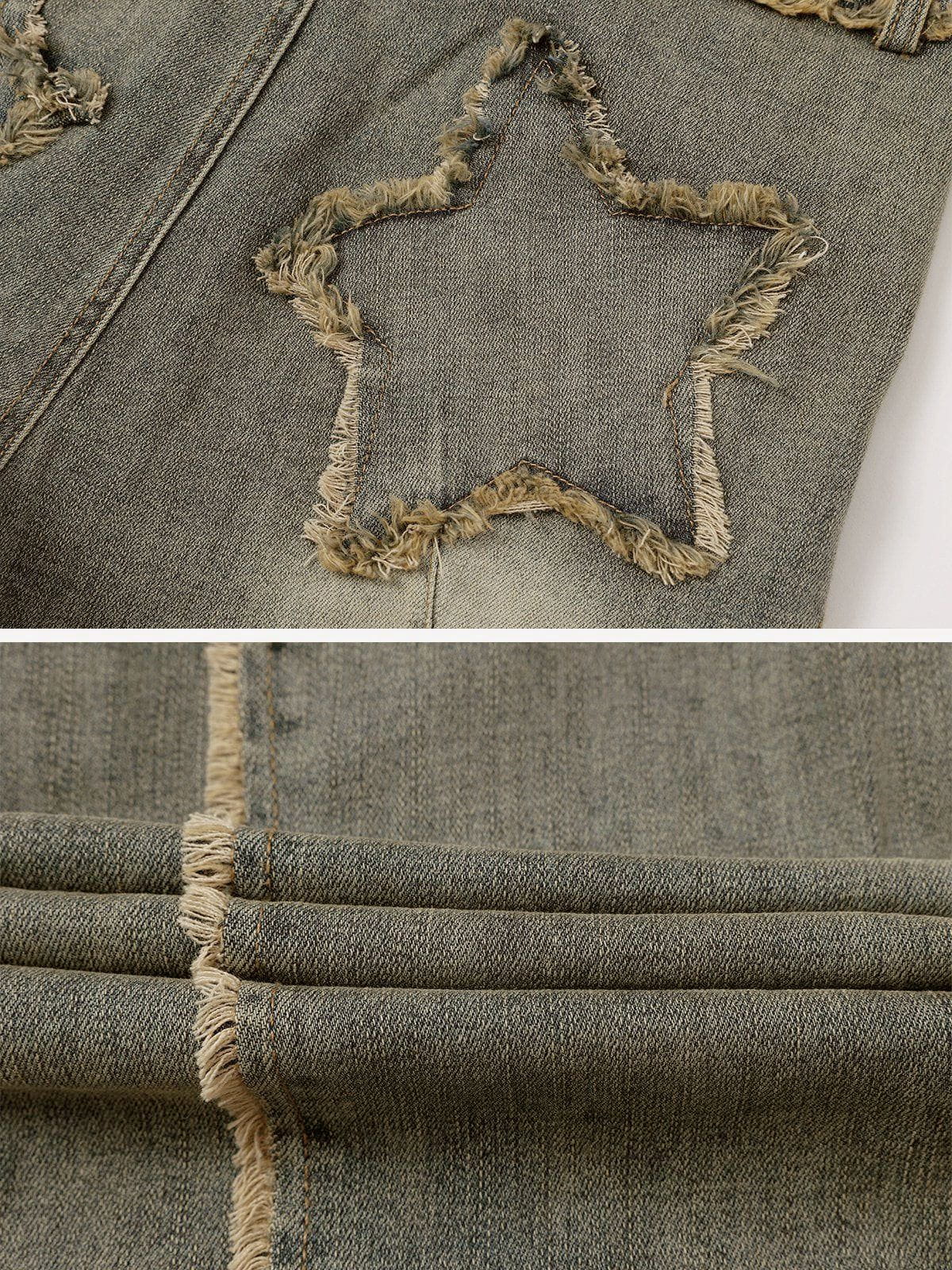 Vintage Fringe Star Jeans