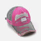 Vintage Embroidered Hole Baseball Cap