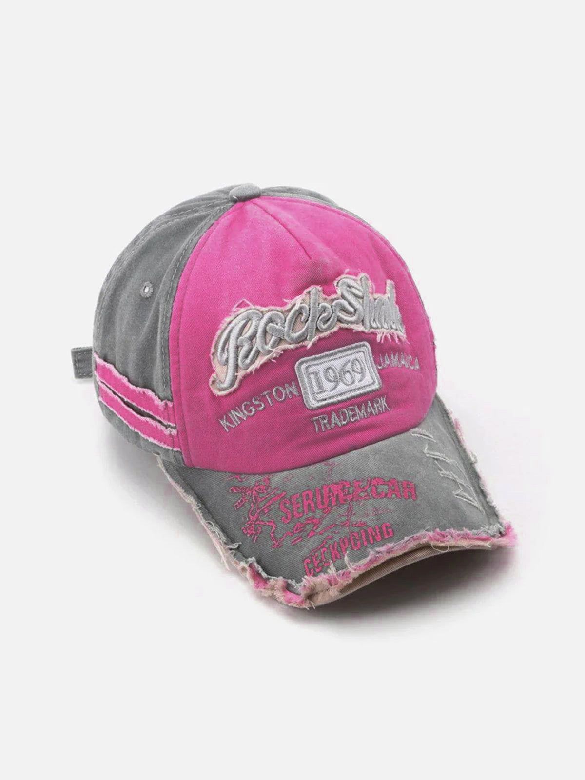 Vintage Embroidered Hole Baseball Cap