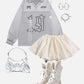 Wrinkle Bud Skirt