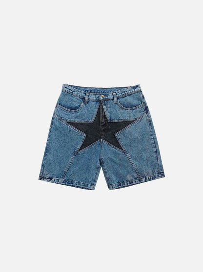 Star Patchwork Jorts