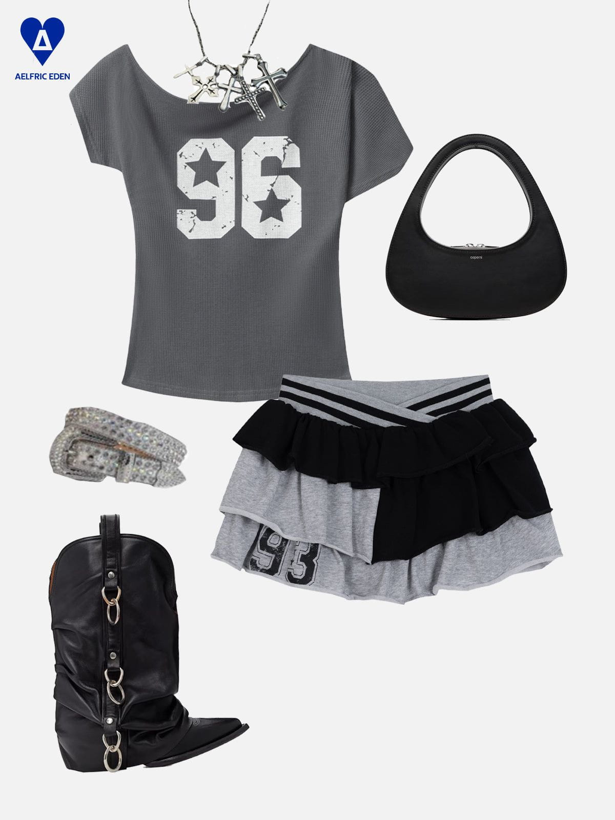 Irregular Patchwork Skirt