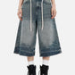 Lightning Print Longline Jorts
