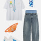 Graffiti Necktie Tee
