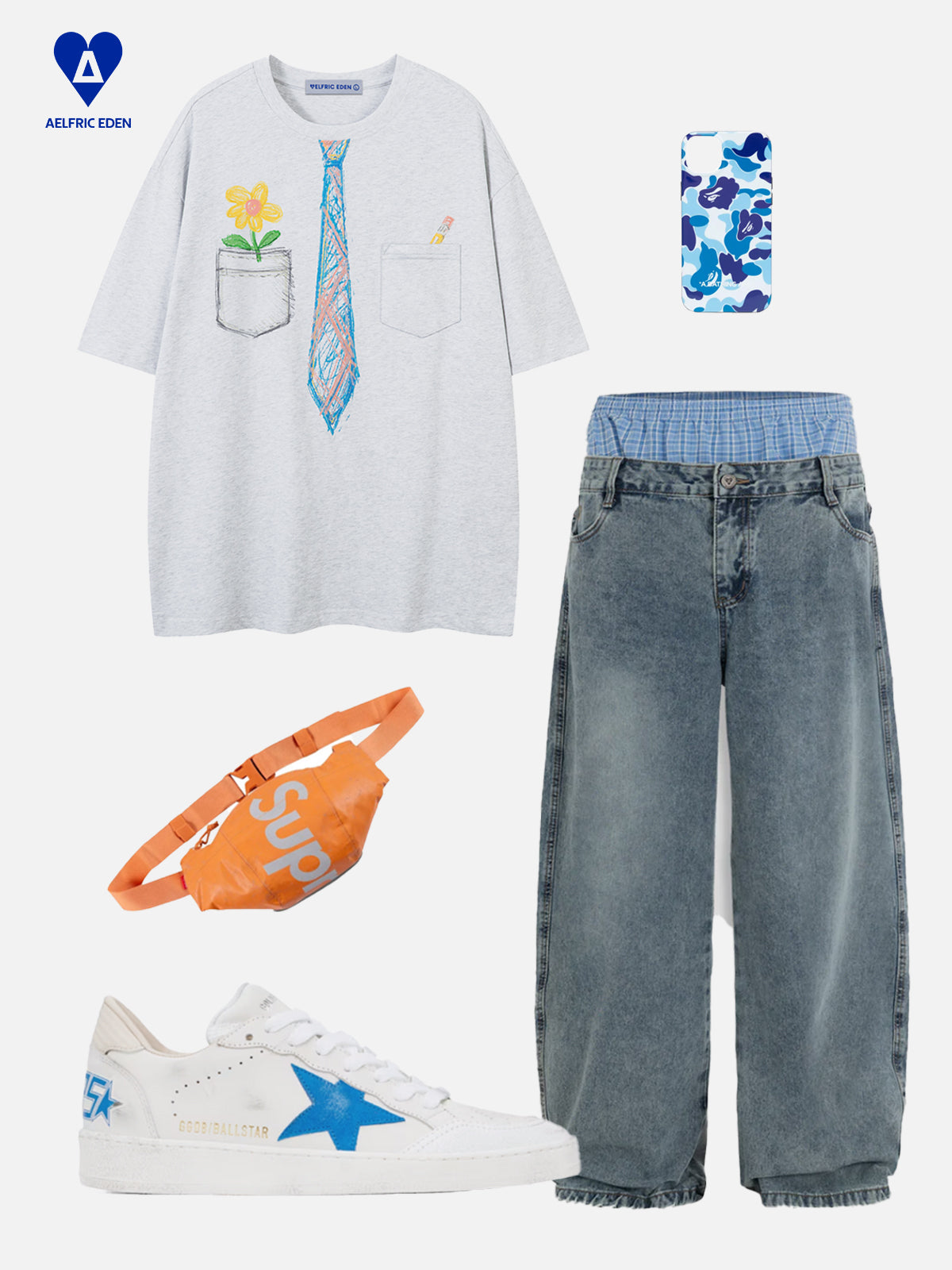 Graffiti Necktie Tee