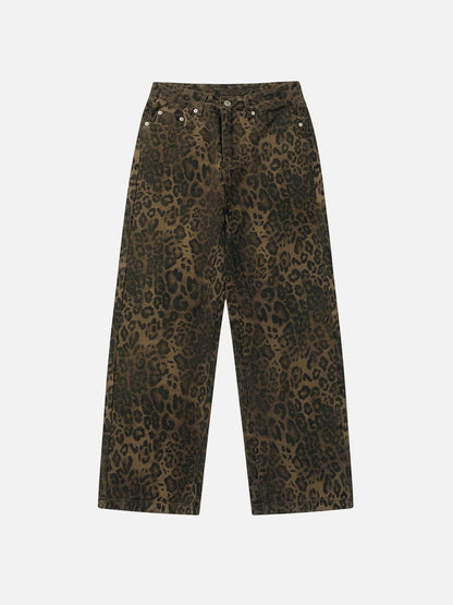 Leopard Print Jeans