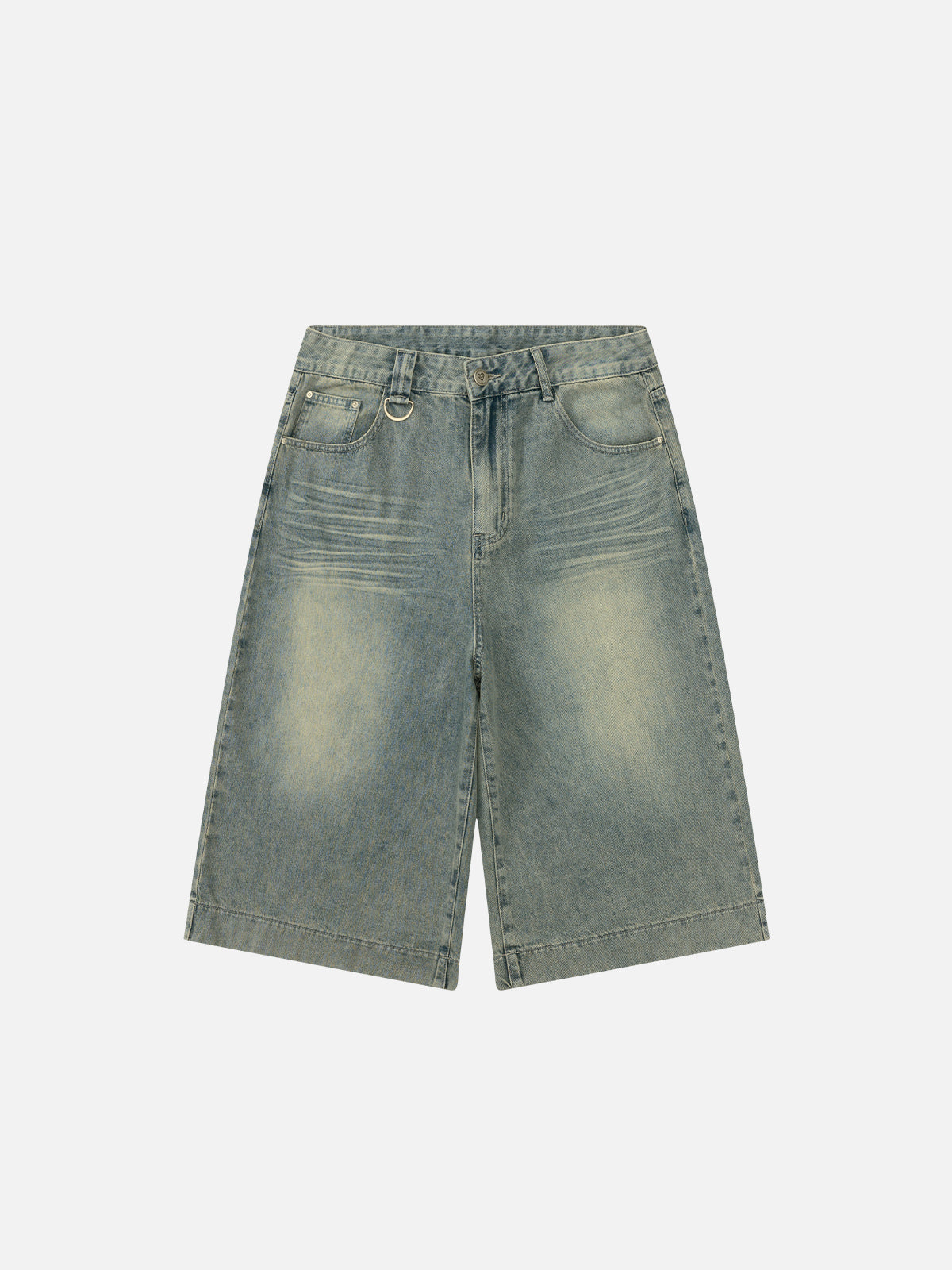 Solid Washed Longline Jorts