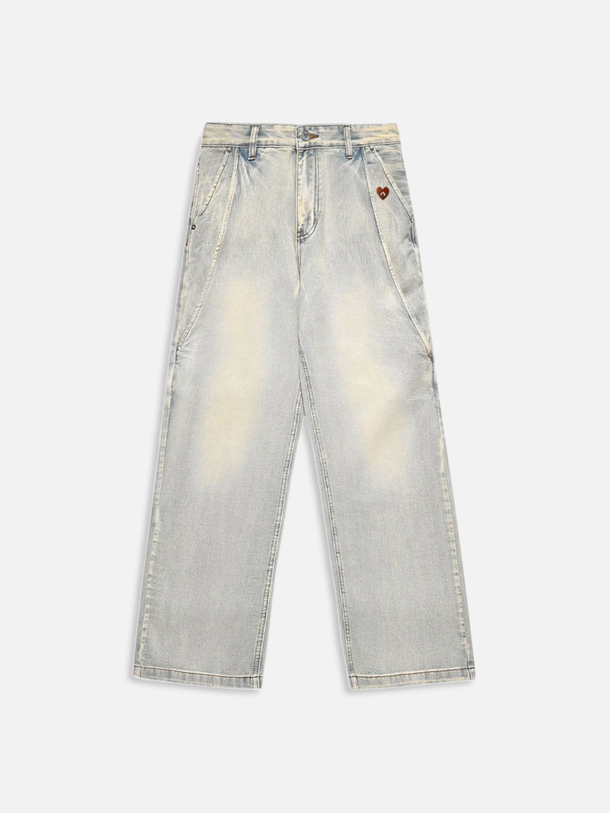 Washed Loose Jeans