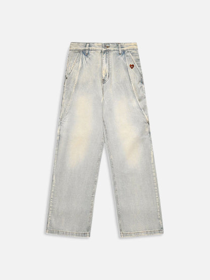 Washed Loose Jeans
