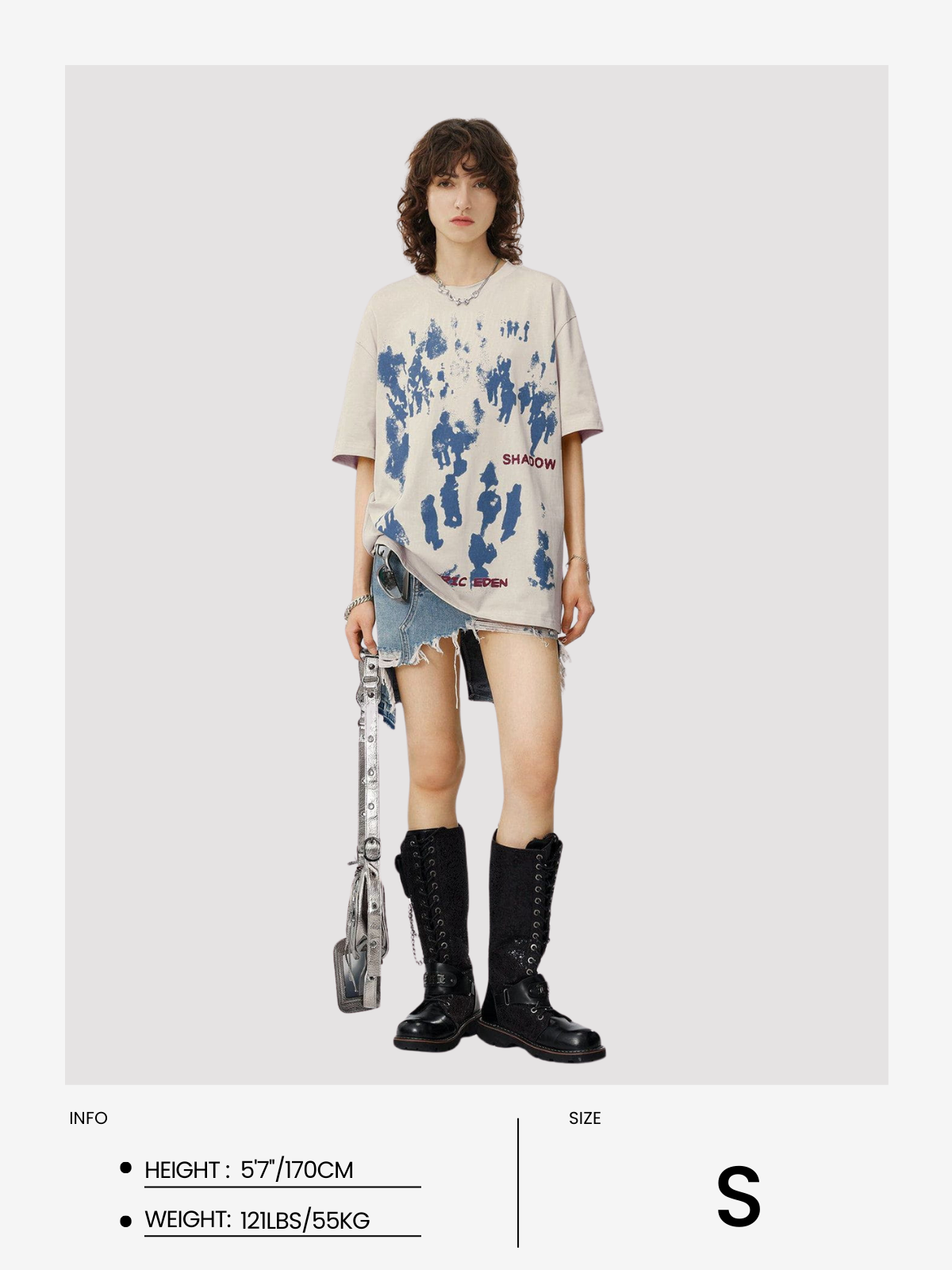 Character Inkjet Graffiti Print Tee