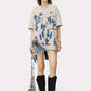 Character Inkjet Graffiti Print Tee