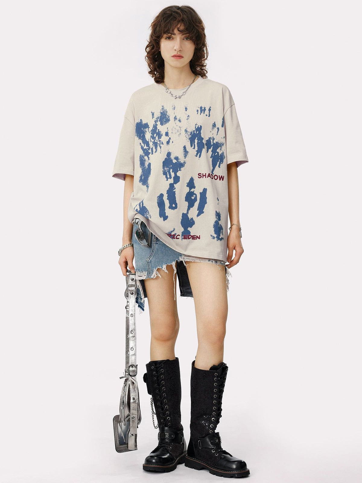 Character Inkjet Graffiti Print Tee