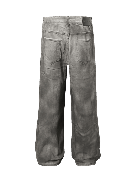 Street Hip-Hop Dragon Washed Jeans