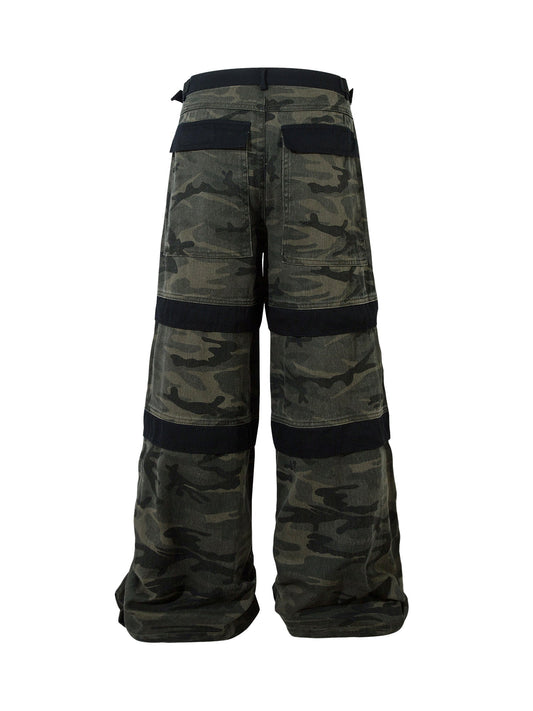 Thesupermade High Street Patchwork Camouflage Pants