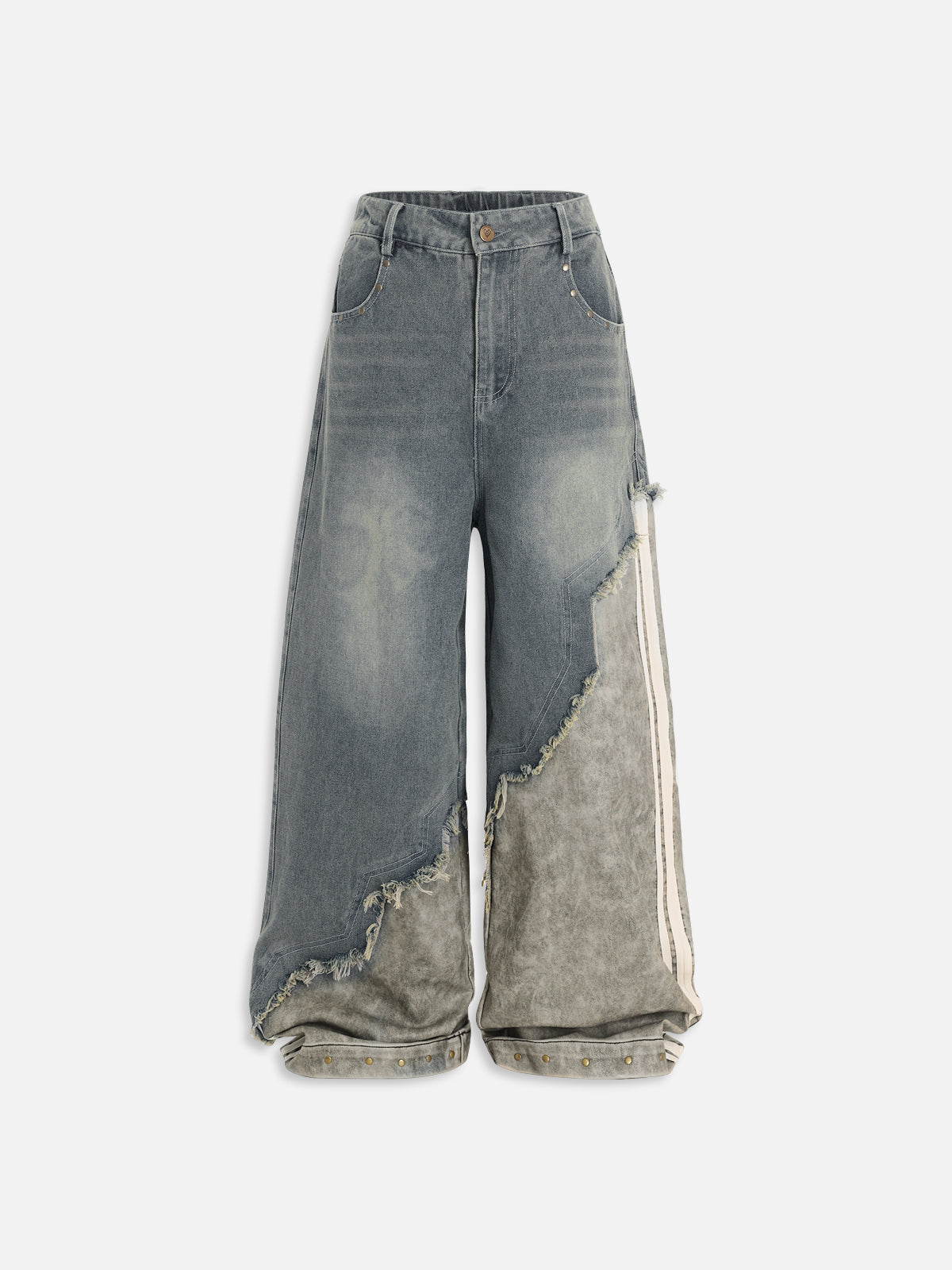 Leather Baggy Jeans