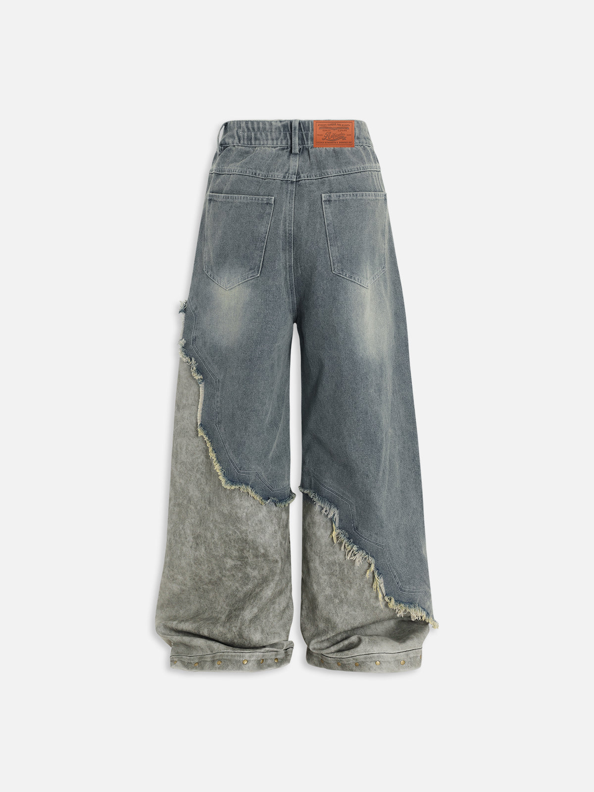 Leather Baggy Jeans
