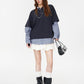 Double Layer Polo Long Sleeve Tee